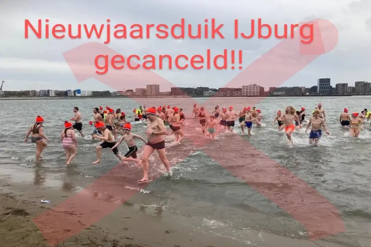 Nieuwjaarsduik IJburg gaat niet door!