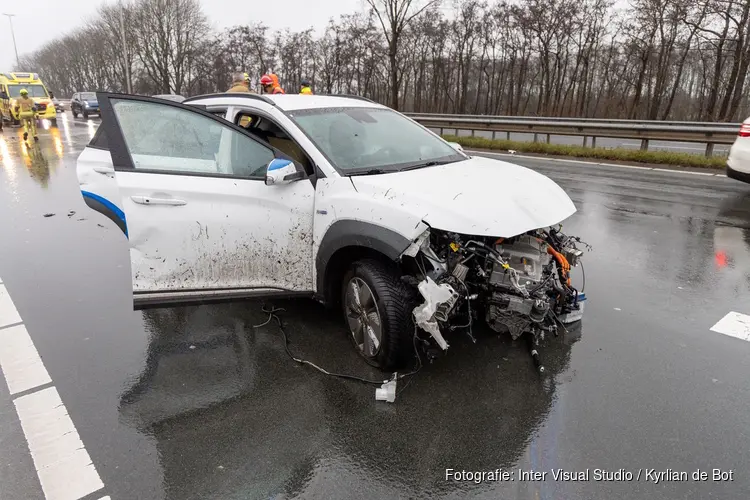 Ongeluk op A200 bij Halfweg