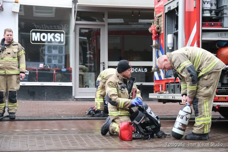 Brand in keuken van restaurant in Amsterdam