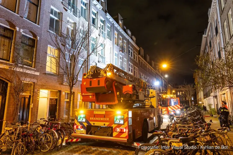 Woningbrand in Amsterdam-Zuid