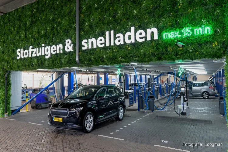 Loogman tanken & wassen Amsterdam introduceert primeur in Nederland: Snelladen tijdens het stofzuigen!