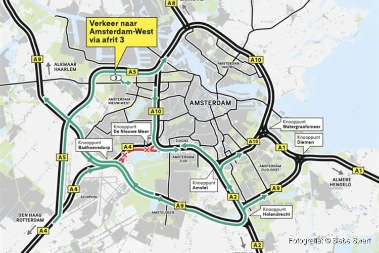 Verkeershinder door weekendafsluitingen A4 en werk aan het spoor